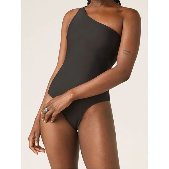 Modibodi Women’s Black One Shoulder One Piece Swimsuit - Picture 1 of 11